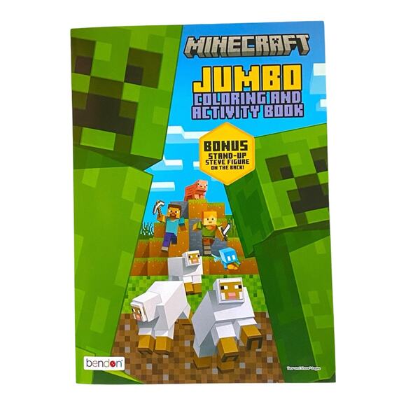 Minecraft Gift Set | Spider Plush Toy + Jumbo Coloring & Activity Book for Kids - Picture 2 of 8